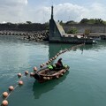 漂流木攔木網演練 海洋局維護漁港及漁船進出港安全