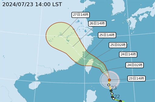 中颱「凱米」明天深夜觸陸機會大 14縣市風力接近停班停課標準