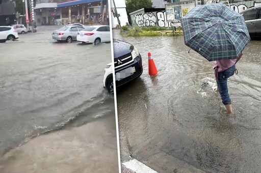 暴雨襲擊南台灣！台南、高雄多地淹水 民眾想哭：地下室變瀑布