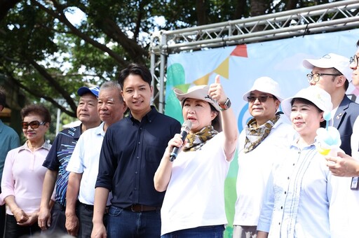 「台中通野餐趣」展數位力嗨翻東區！ 盧秀燕現身樂成公園 現場民眾突破2千人