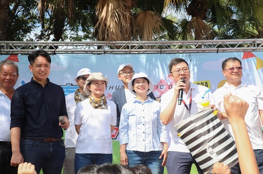 「台中通野餐趣」展數位力嗨翻東區！ 盧秀燕現身樂成公園 現場民眾突破2千人