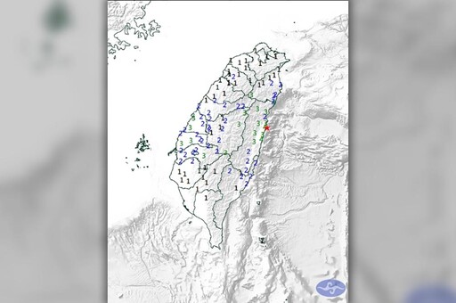 花蓮又震！規模5.4、震央在近海 新北也有感搖晃