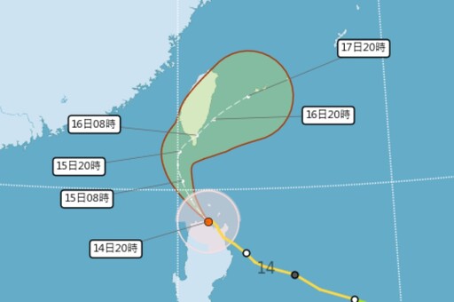 天兔暴風圈進入屏東及恆春半島 路徑轉西明、後天影響最劇烈