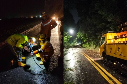 【有片】三颱接力全台百萬戶停電 台電維修人員跋山涉水齊心復電