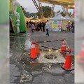 太可怕！花博公園化糞池「屎水噴出」畫面曝光 民眾怨：超級噁心