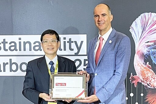 中鋼獲《2025年標普全球永續年鑑》Top 1%及產業進步獎