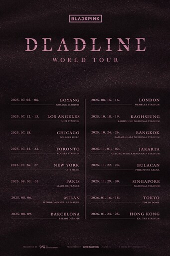 BLACKPINK2025世巡亞洲首站高雄! 會員信用卡先購、搶票資訊一次看