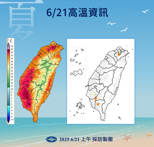 【一周天氣預報】夏至酷暑來了 全台高溫炎熱上看36度
