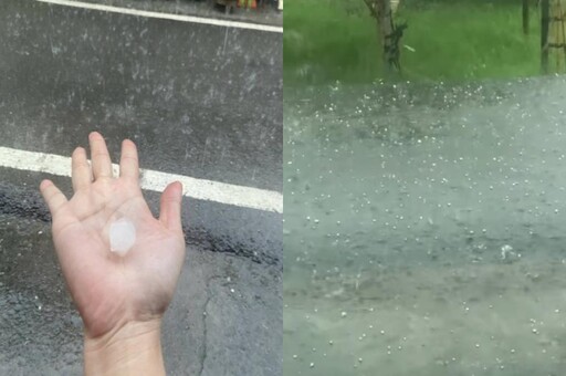 【天降奇冰片】宜蘭、高雄、屏東午後暴雨狂降冰雹 居民超嗨:夏天吃冰了