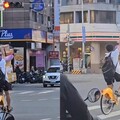 【有片】台中狠人男大生一次載6包裹騎Ubike 闖紅燈、逆向樣樣來