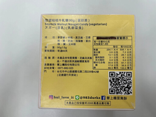 北市衛生局抽驗中秋食品5件違規 慧上癮、食芋堂都上榜