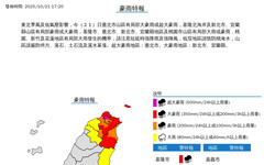 快訊／7縣市豪雨特報 台北市升級「紫爆地區」