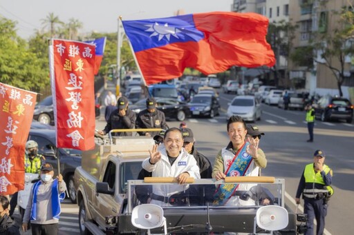 侯友宜高雄車掃造勢 喊話讓台灣變華人宗教中心