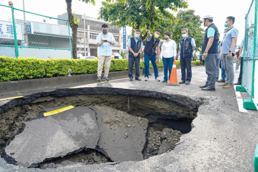 擔憂台中天坑再現 林德宇要求建設局、水利局多巡檢