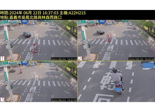 建置科技執法路口 嘉義市警局：有效降低交通事故
