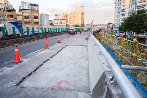 第一階段搶修通車 中山高架道路仍禁行20噸以上車輛