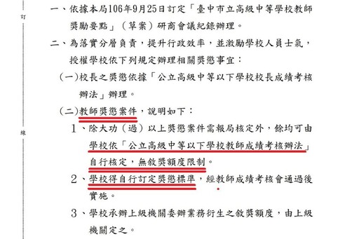 教育部推教師考核辦法修訂 全教產：老師動輒得咎、獎勵機制虛設