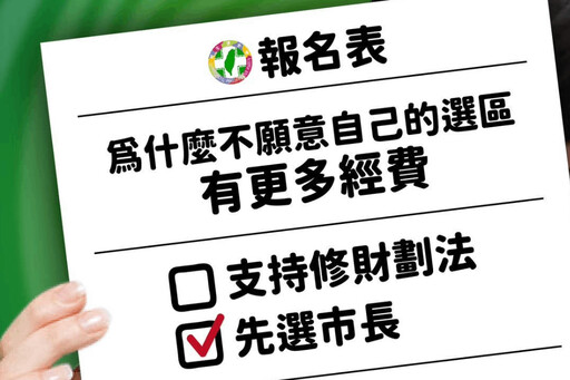 批綠忽視《財劃法》修正 國民黨諷蘇巧慧只顧報名市長選舉