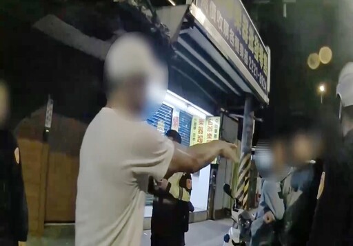 慶生喝茫失控砸店 中和警火速到場制止脫序男