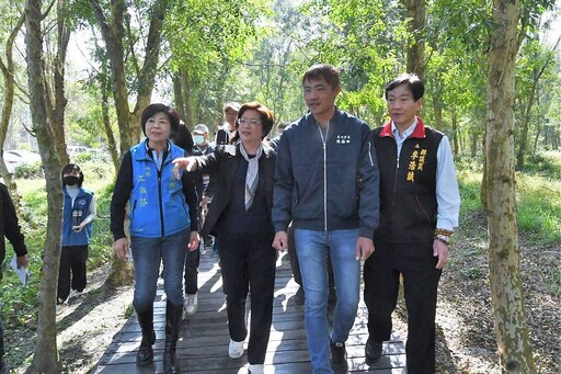 彰化溪州公園森林區投千萬改善木棧道 王惠美：滿滿芬多精媲美溪頭