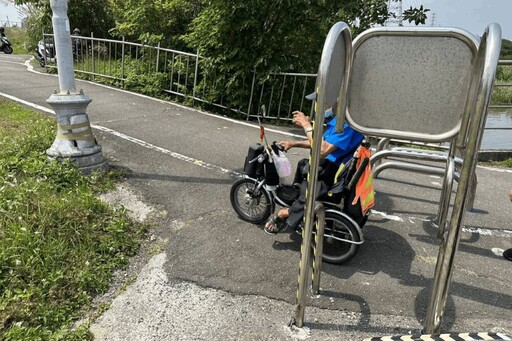 河濱公園P型車阻影響身障通行 監察院糾正新北市府