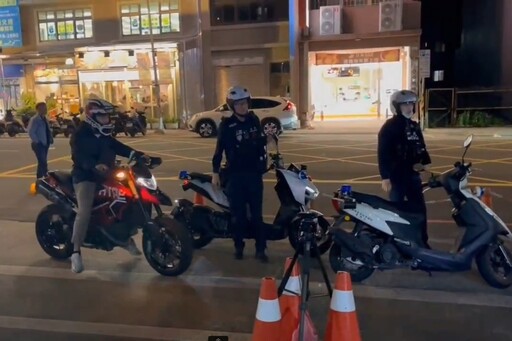 靜桃專案深夜聯合稽查 攔13輛車噪音超標就有7輛