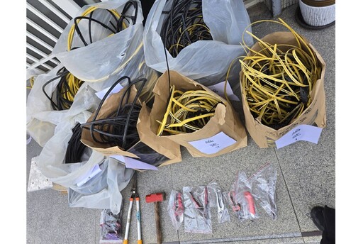 專偷電纜線逾20起 花蓮警破竊盜集團逮6人