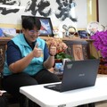北海道白糠町參訪團因交通受阻 魏嘉彥視訊致意