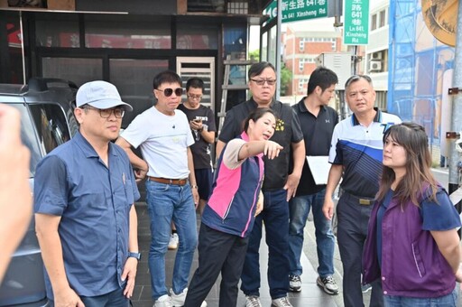 率隊會勘台東新生國中周邊路段 吳秀華助爭取交通警示號誌