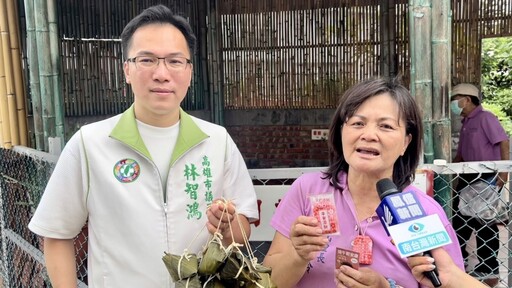 林智鴻攜手文衡殿、文山里 端午節推「平安添財」御守贈市民