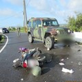 軍用戰術車對撞機車 屏東女騎士「四肢斷裂」搶救仍不治