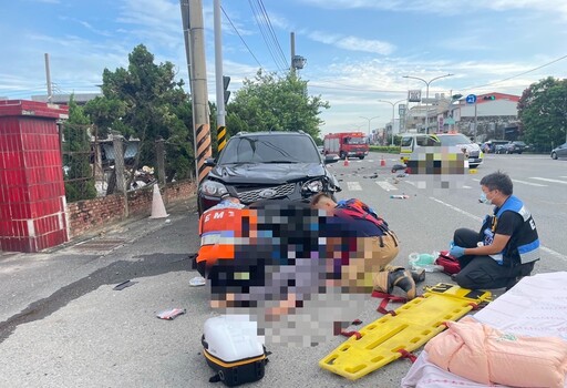 台南母女清晨雙載遭撞飛倒地 送醫搶救無效雙赴黃泉
