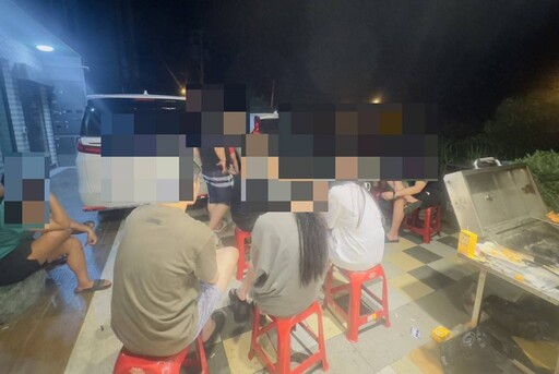 包民宿慶生開毒趴 警拂曉出擊逮27人起獲K他命