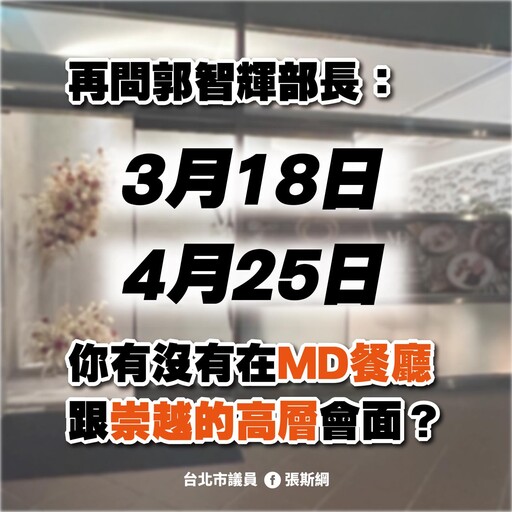 再爆2次密會時間地點 張斯綱批郭智輝把問題丟發言人
