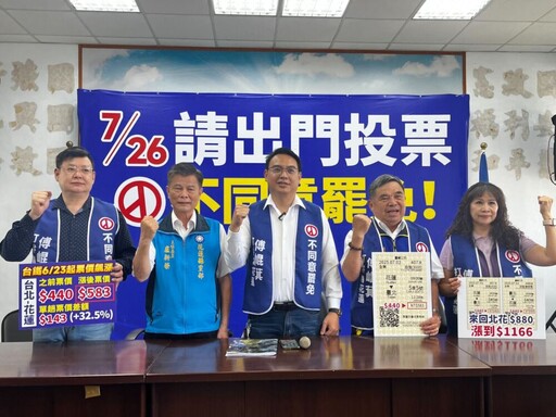 指民進黨漠視10年交通建設落空 吳建志喊：726花蓮人反罷免
