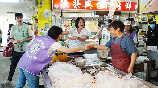 民進黨立委議員分進合擊 何欣純領頭環形大車掃拚823罷免