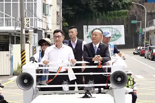 江啟臣車掃拚不同意票 韓國瑜聲援：大罷免是民主大後退