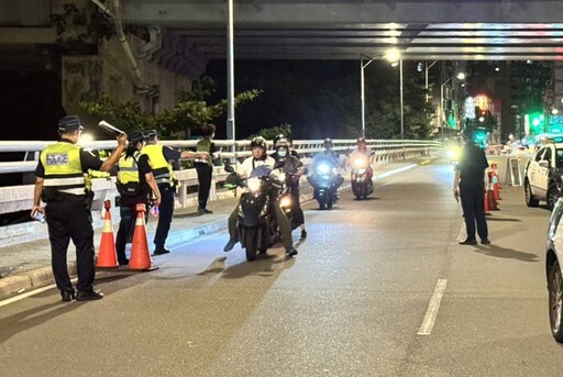 強力稽查噪音車 警聯合環保局夜查百餘輛汽機車