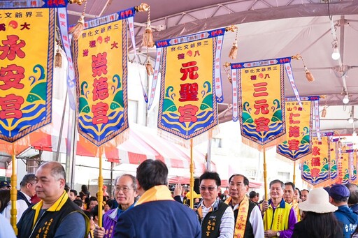 桃園三界爺文化祭21面頭旗齊聚 張善政:展現獨具特色客家文化亮點