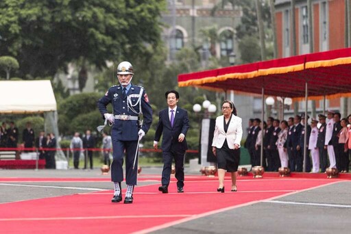 總統主持「軍禮歡迎馬紹爾群島共和國總統海妮伉儷」共創繁榮發展