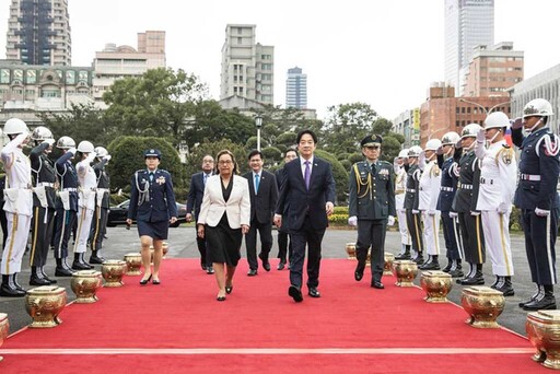 總統主持「軍禮歡迎馬紹爾群島共和國總統海妮伉儷」共創繁榮發展