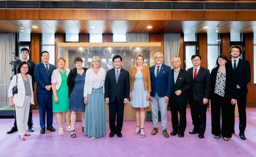 外交部長林佳龍午宴歡迎法國國民議會友台小組主席帕媞斯黛率團訪台