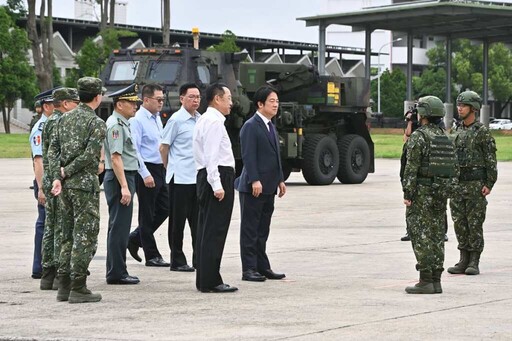 總統勗勉「陸軍砲兵第58指揮部」期勉以實力達到真和平
