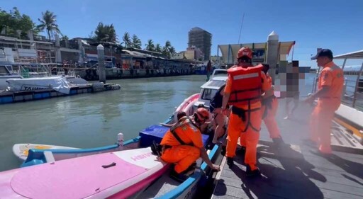 海巡守望發現危難 即刻救援小琉球漂流SUP遊客