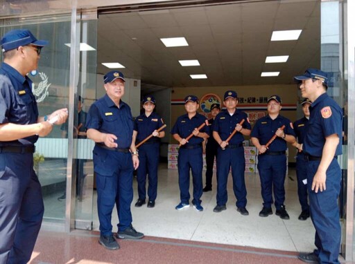 屏縣府警察局114年10月慶典期間 舉行駐地安全維護(丕基)演練，確保警察局及各分局駐地安全