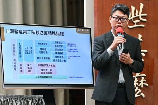 影/澈底阻斷非洲豬瘟傳播途徑 堅定守護臺灣養豬產業及國人食品安全