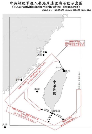 中共機艦臺海周邊活動 國軍嚴密監控應處