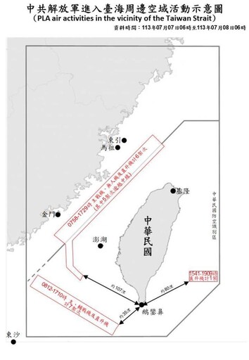 中共機艦臺海周邊活動 國軍嚴密監控應處