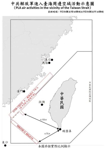 中共機艦臺海周邊活動 國軍嚴密監控應處