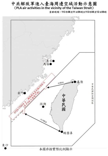 中共機艦臺海周邊活動 國軍嚴密監控應處